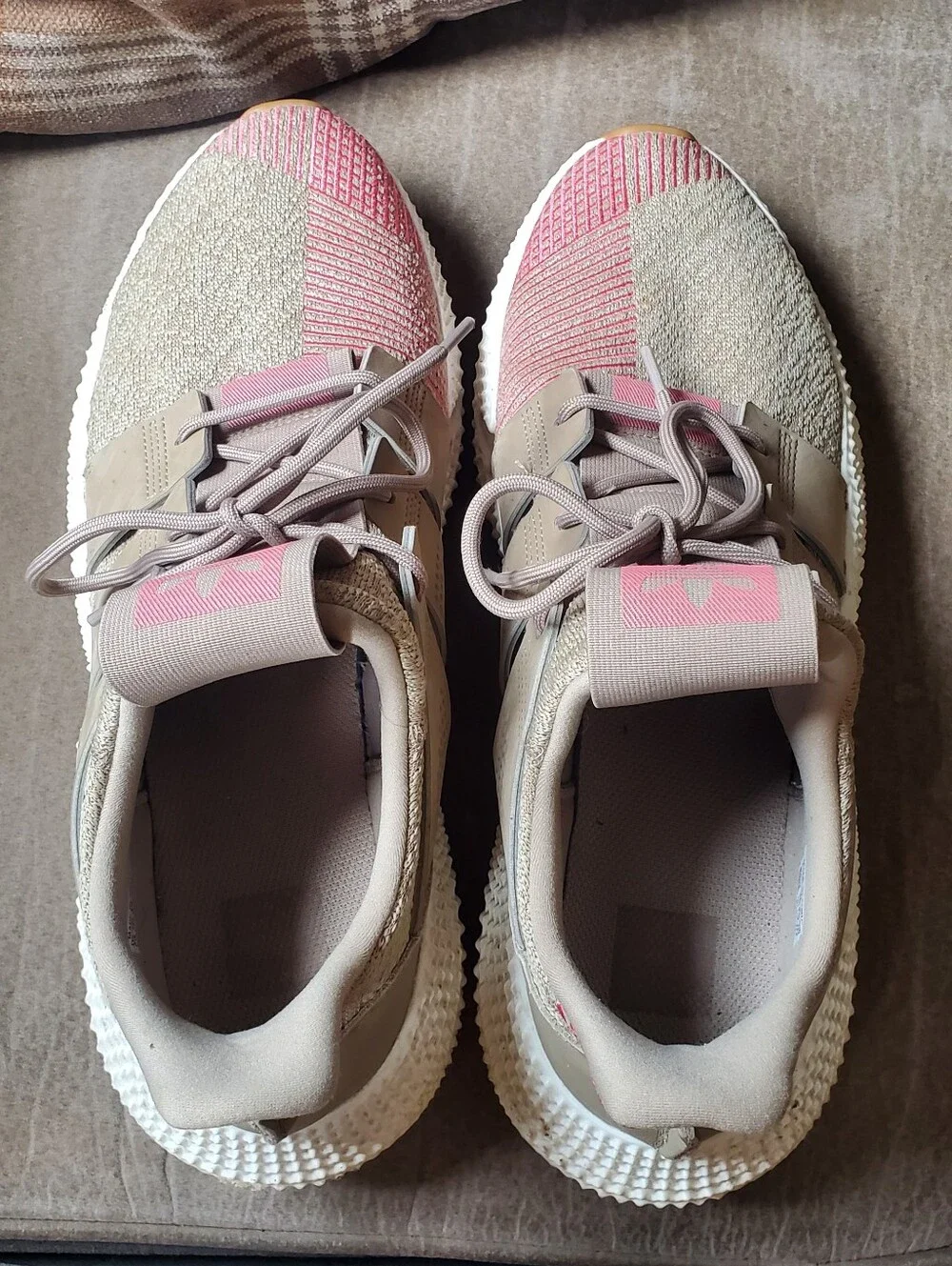 adidas Prophere Trace 2018 In Khaki And Chalk Pink Mens Size 13